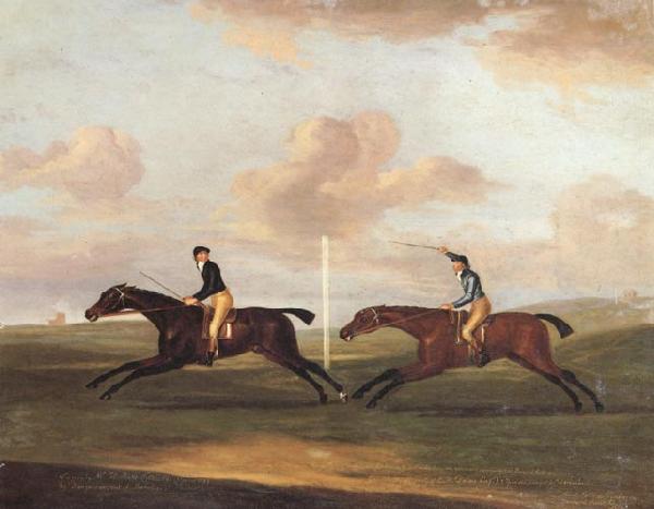 Francis Sartorius The Race For The King's Plate at Newmarket,6th May 1797,Won By 'Tottenridge' Sweden oil painting art